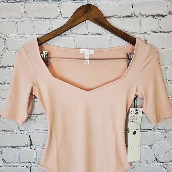 LEITH Sweetheart Neck Bodysuit NWT Multiple sizes - Picture 6 of 9